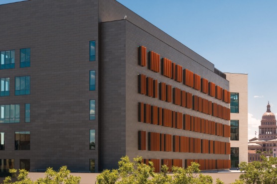 Health Discovery Building exterior at UT Austin