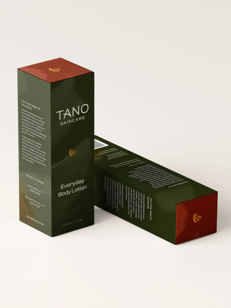 Two boxes of Tano skincare products