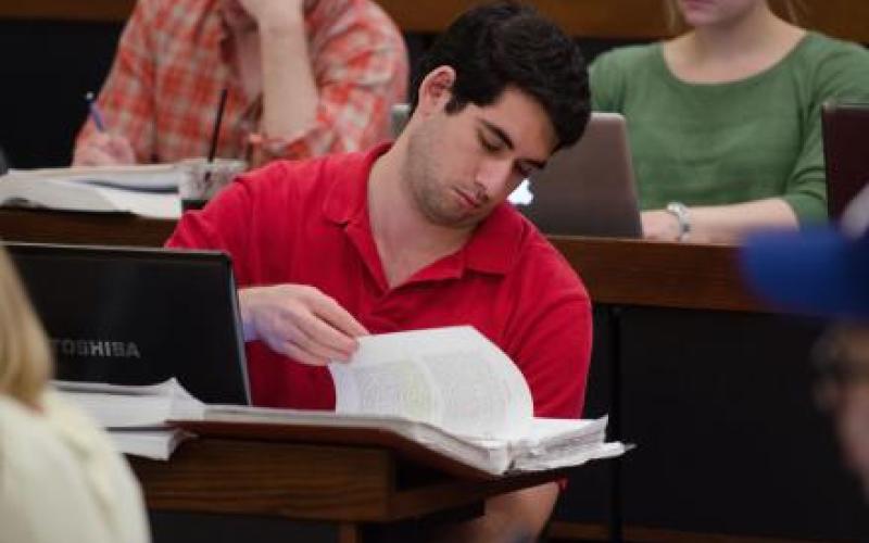 Students studying law